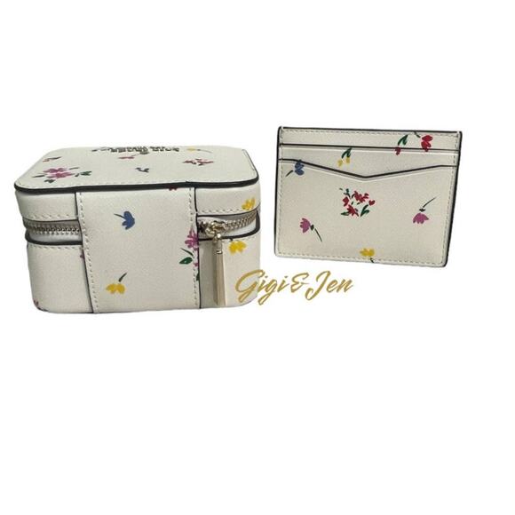 Kate Spade BUNDLE Garden Bouquet Jewelry Holder & card Holder New - Picture 2 of 9